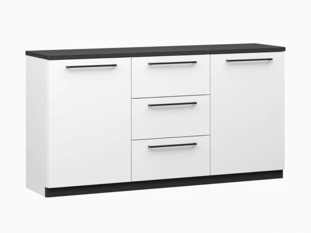 Hiili Senkki 135 cm 3 laatikkoa 2 ovea